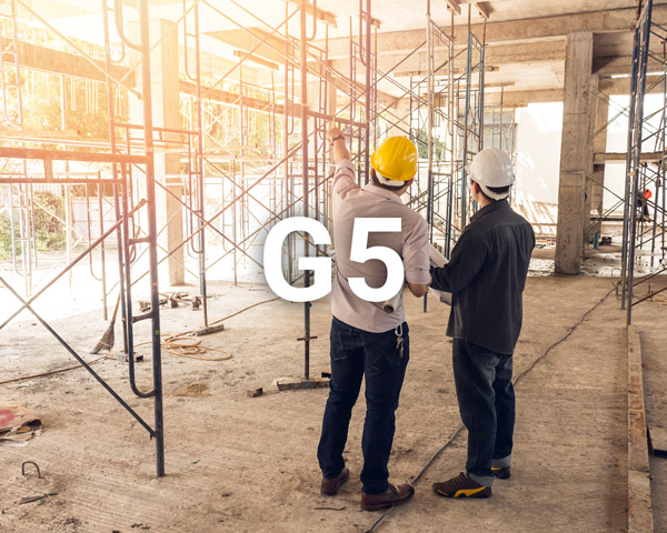 A TOUTE ÉTAPE D'UN PROJET OU SUR UN OUVRAGE EXISTANT G5